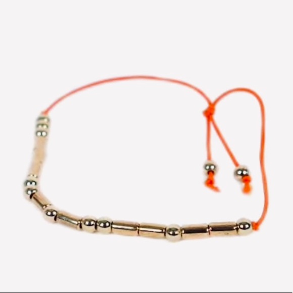 Morse Code Bracelet - Soulmate - NWT gold orange - Picture 2 of 3
